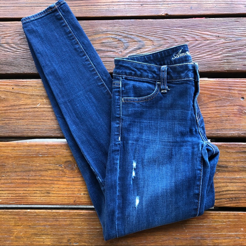 AEO Distressed Jegging Jeans, 2 - Picture 3 of 8